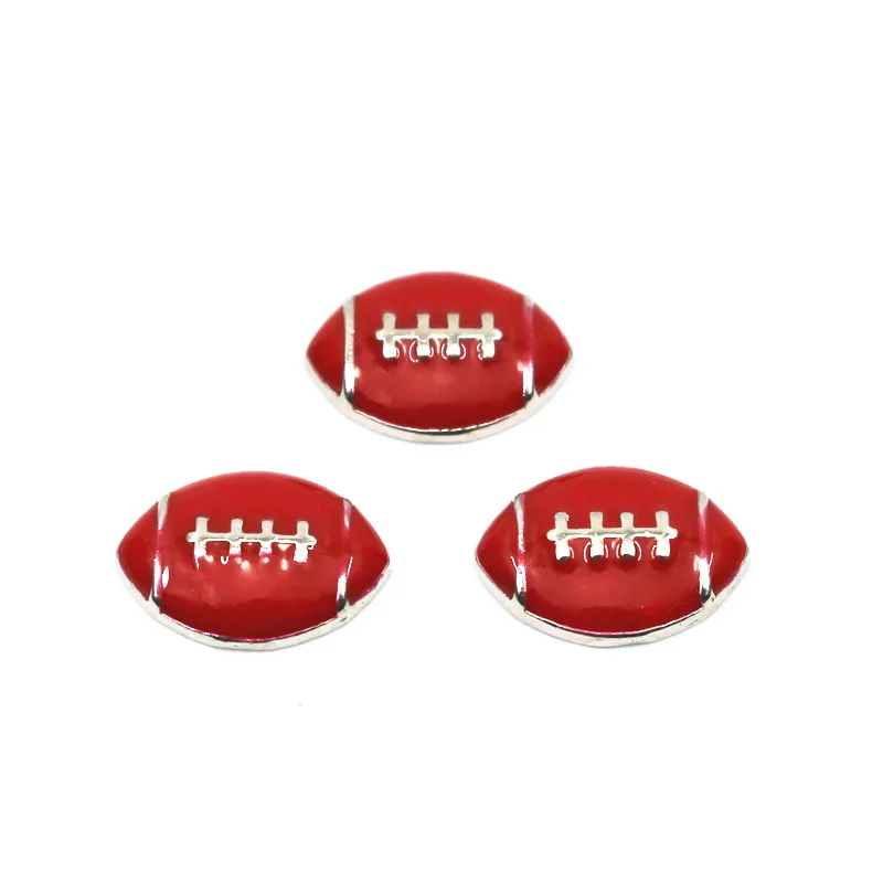 12 шт./лот хрустальные подвески в виде спортивного мяча для регби футбола