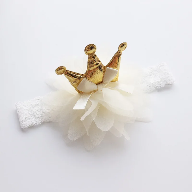 Новая креативная розовая и бежевая Корона головная повязка с цветами эластичные