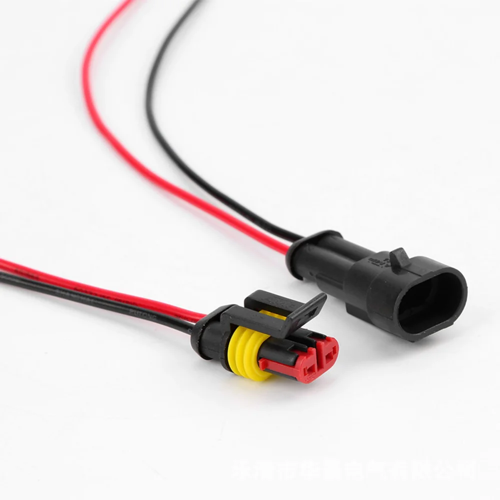 

10psc Car Waterproof Electrical Connector Plug with Wire Harness Pigtail Superseal Wire Harness Terminal Sockets Plug