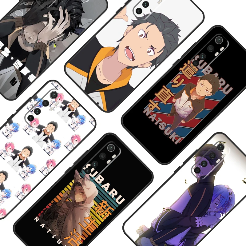 Чехол для телефона Natsuki Subaru Re Zero Xiaomi POCO X3 F2 F3 M3 Pro Mi 11 Lite Ultra 10T 11T задняя крышка чехлы |