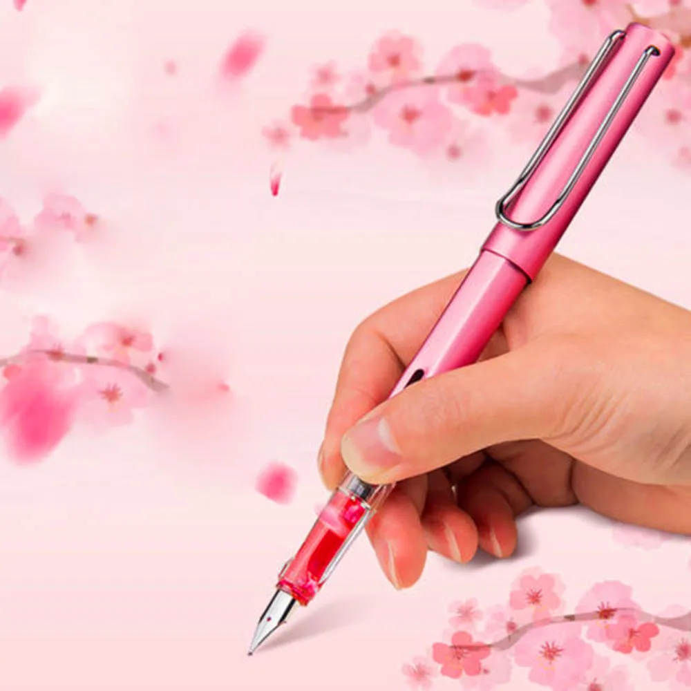 1pcs High quality 0.38mm Alloy Fountain Pen Extra Fine Nib Business Writing Signing Calligraphy Pens Office Stationery Supplies |