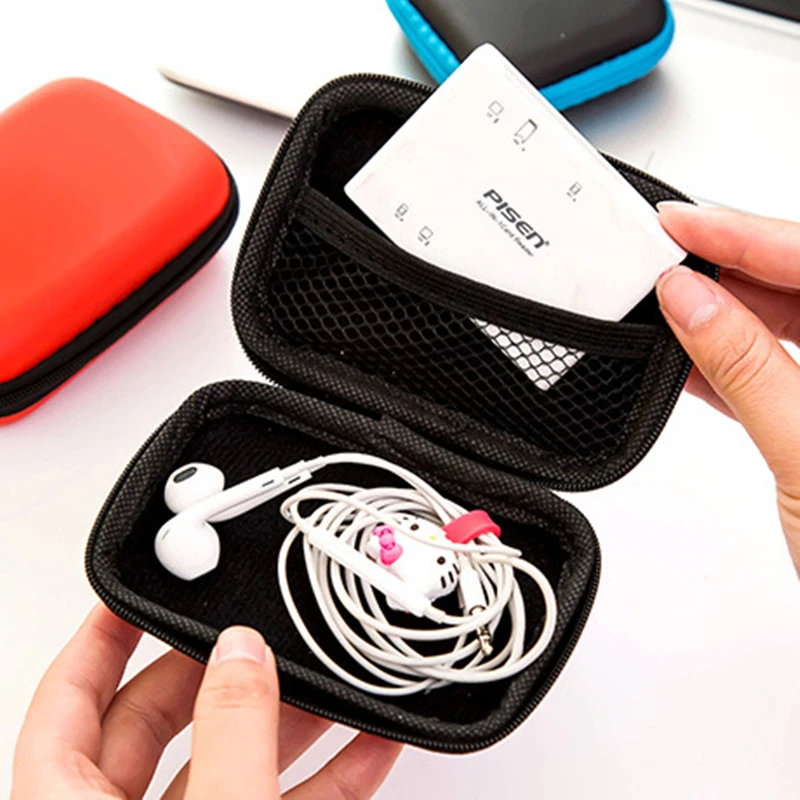 

Portable And Compact Earphone Storage Box, Data Cable Storage Bag, Coin Purse, Mobile Phone Cable, Organizing Bag