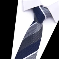 fashion tie classic mens stripe necktie casual cotton suits bowknots neck ties male business skinny 7cm ties colourful cravat