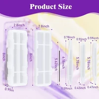 3 pieces pen resin molds pen case resin mold kit ballpoint pen silicone molds making projects supplies