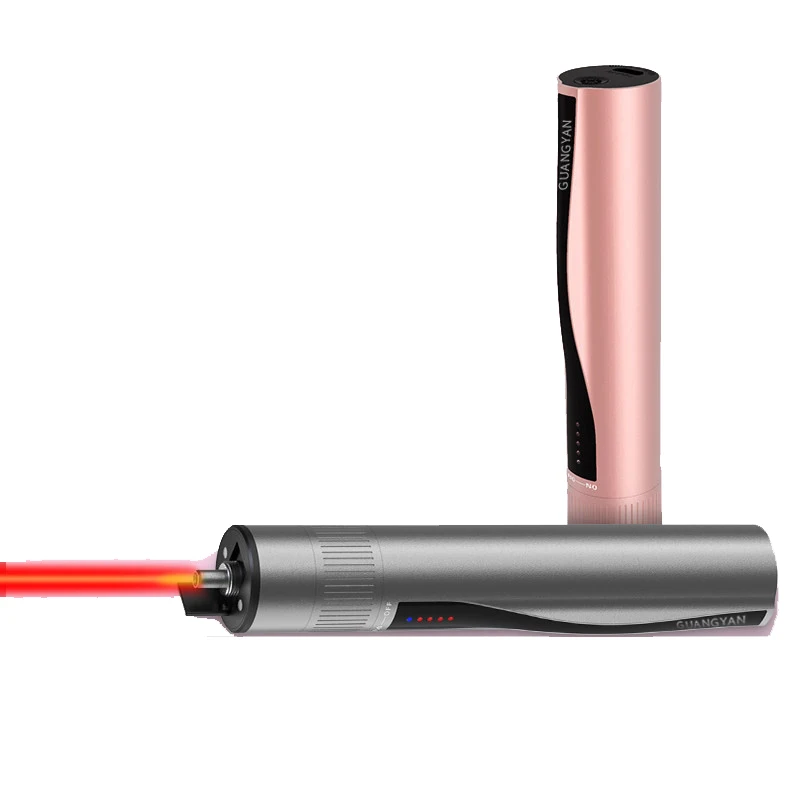 Волоконно Оптический красный светильник источник ручка Перезаряжаемые лазерный