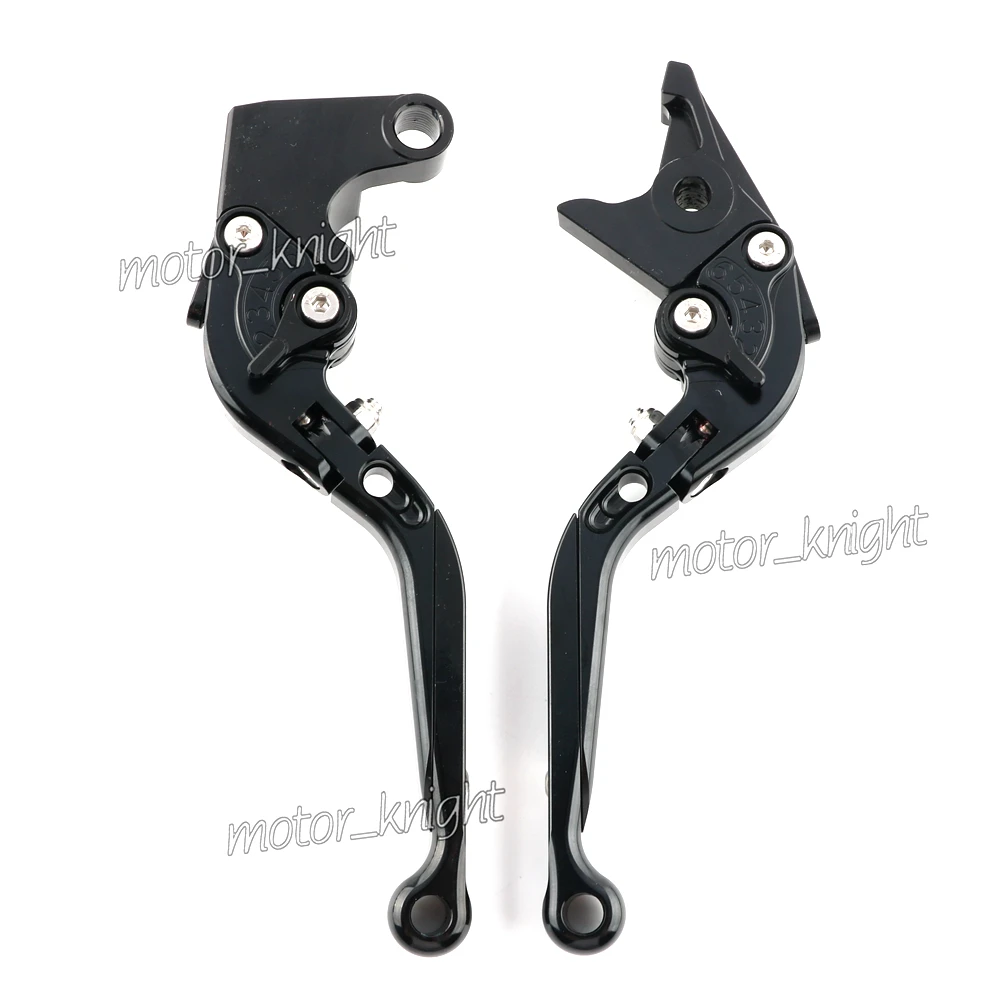 Черный Для SUZUKI GSXR600 GSXR 750 2006-2010 GSXR1000 2005-2006 K5 K6 K8 GSXR логотип мотоцикл складной выдвижной тормозные рычаги сцепления - Цвет: Черный