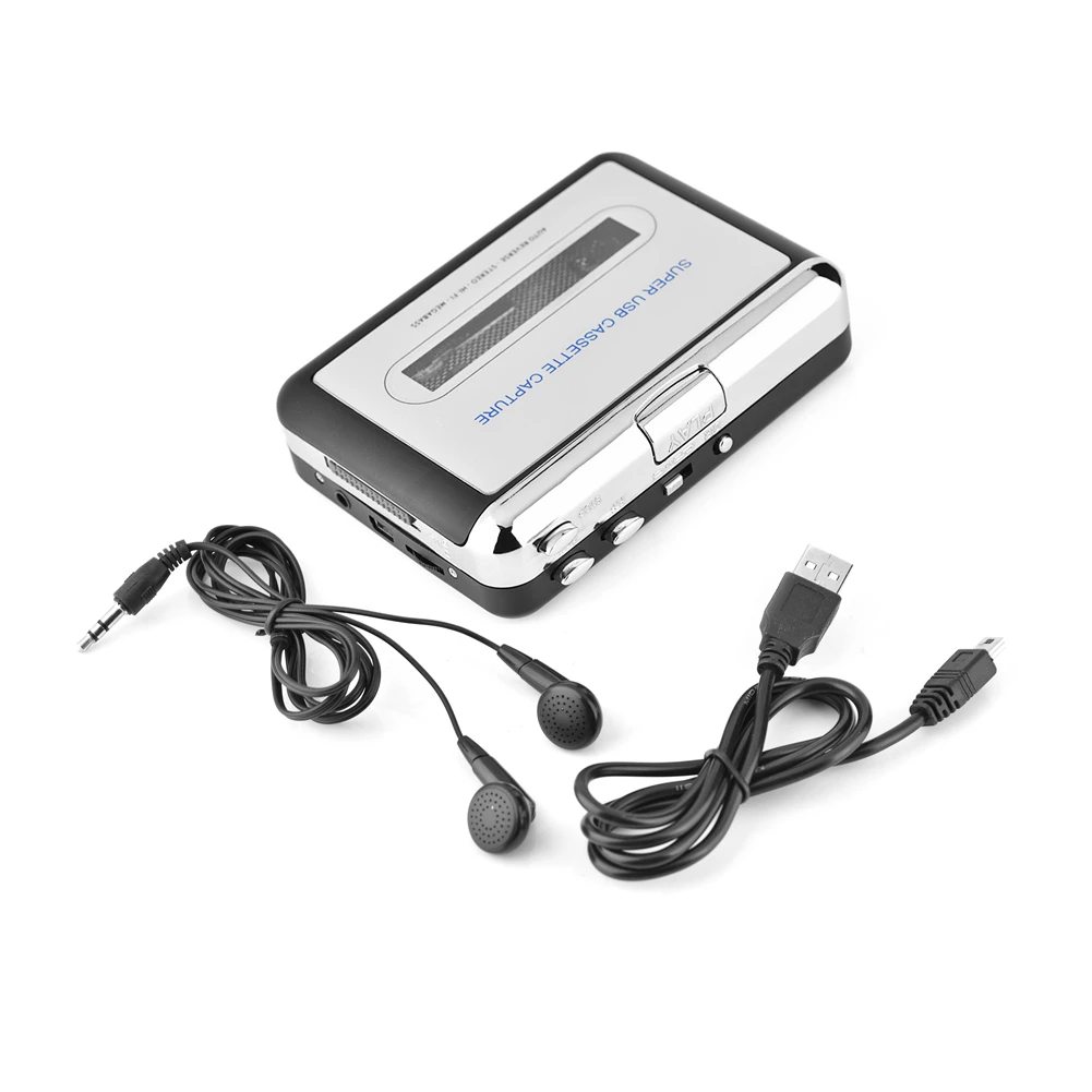 VBESLIFE USB Кассетная лента для ПК MP3 CD коммутатор конвертер Захват аудио музыкальный плеер с наушниками Новинка