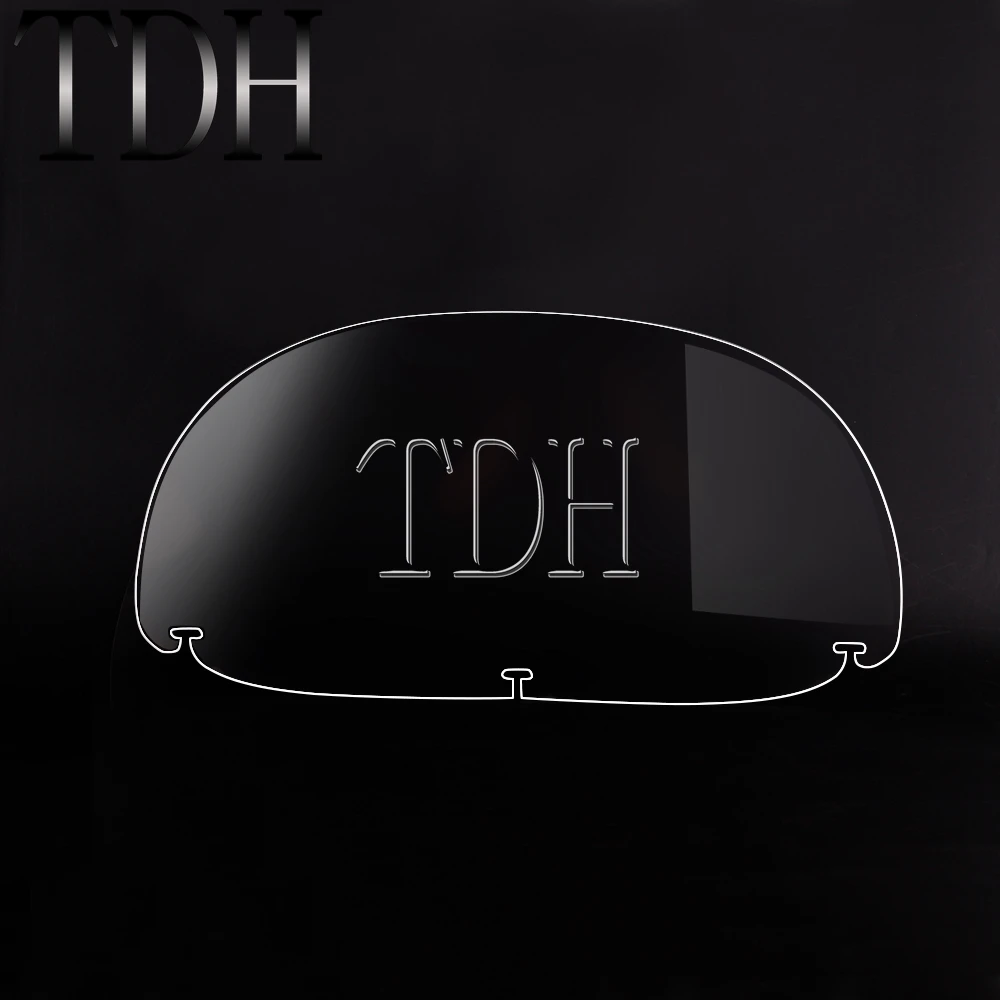 Прозрачный 10 ''ветровой отражатель ветра мотоцикла универсальный для Halrey