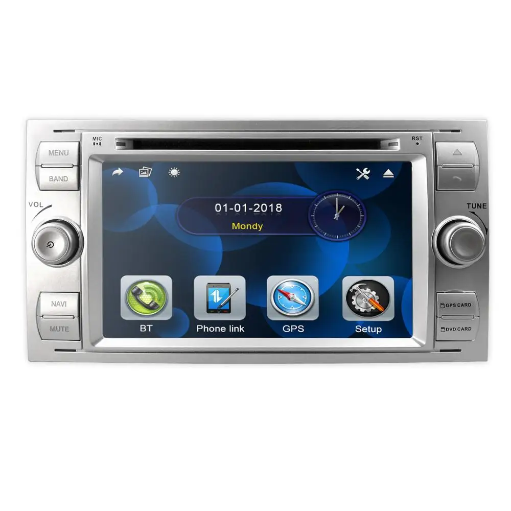 2020 автомобильный DVD 7 &quotgps для Ford Focus Transit C MAX Mondeo Fiest GPS навигация Mirror link DAB + с картой