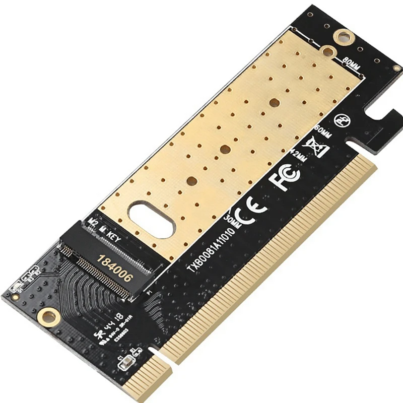 

M.2 Adapter Card M.2 to PCIE 3.0 NVME Computer High-Speed Expansion Card PCI-E X16 SSD Adapter Card with Heat Sink