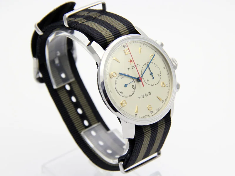 42 мм Циферблат 1963 мужские часы с хронографом сапфировые NOTO Gooseneck ST1901 Move Мужские t Мужские механические часы пилот китайские ВВС