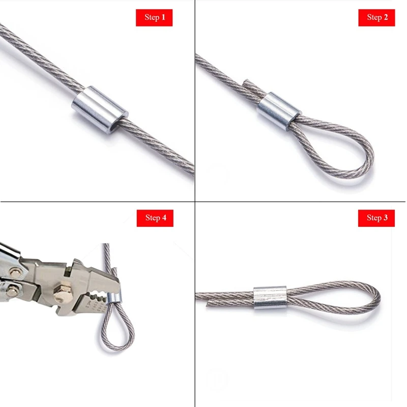 500 шт. алюминиевая опрессовочная муфта с двойным баррель наконечник для рыбьей