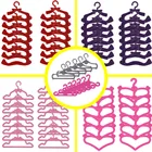 20 шт.лот вешалки для Барби 10 видов стилей 6 видов цветов в наличии шкаф кукольный домик мебель пластиковые вешалки для Кен кукольная одежда для девочек