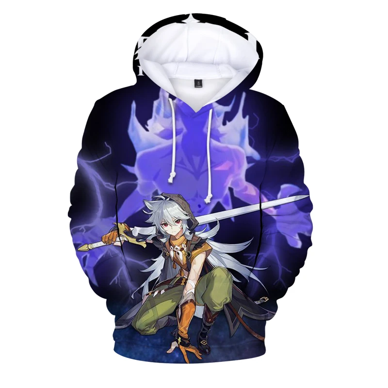 

Новинка, детские толстовки для мальчиков и девочек, искусственная игра, толстовка Genshin Impact, женская, мужская, в стиле хип-хоп, аниме, готическ...