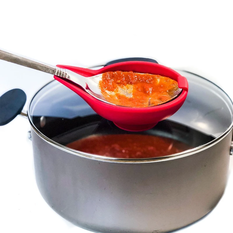 Многофункциональная ложка подставка на присоске кухонная утварь салатная