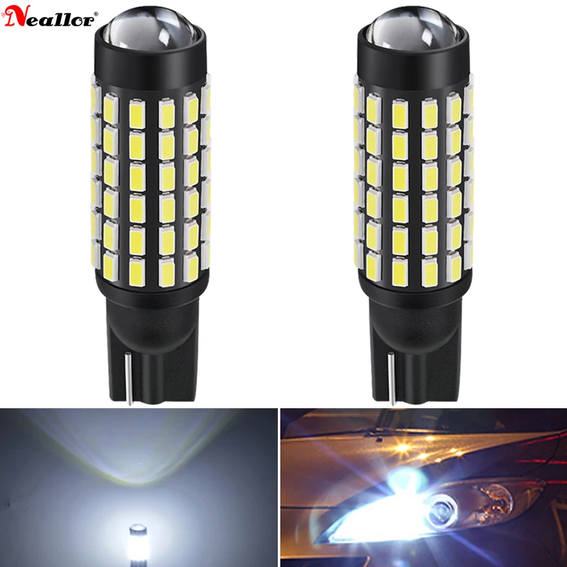 

2 шт., Сверхъяркие светодиодные лампы T10 W5W WY5W 2825 Canbus