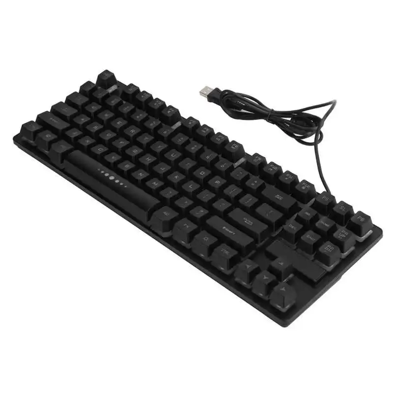Механическая клавиатура 87 клавиш Проводной USB Подсветка игровые принадлежности