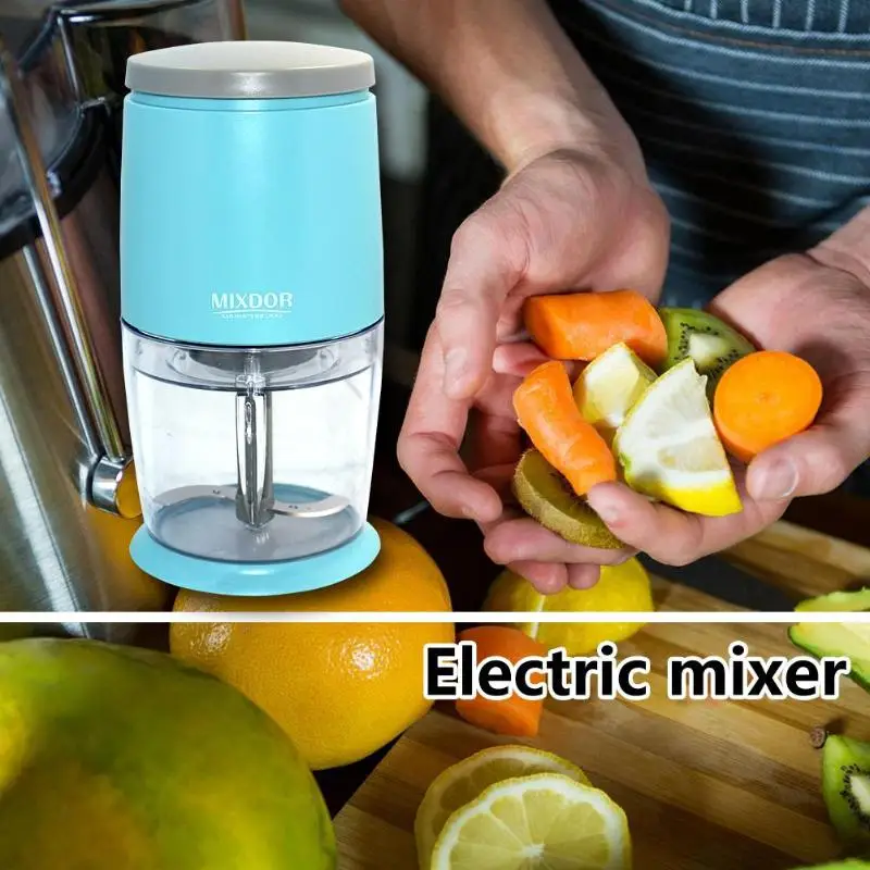 MIXDOR 400 мл электрическая кухонная мясорубка измельчитель еды уничтожитель овощей резак из нержавеющей стали Электрический бытовой миксеры
