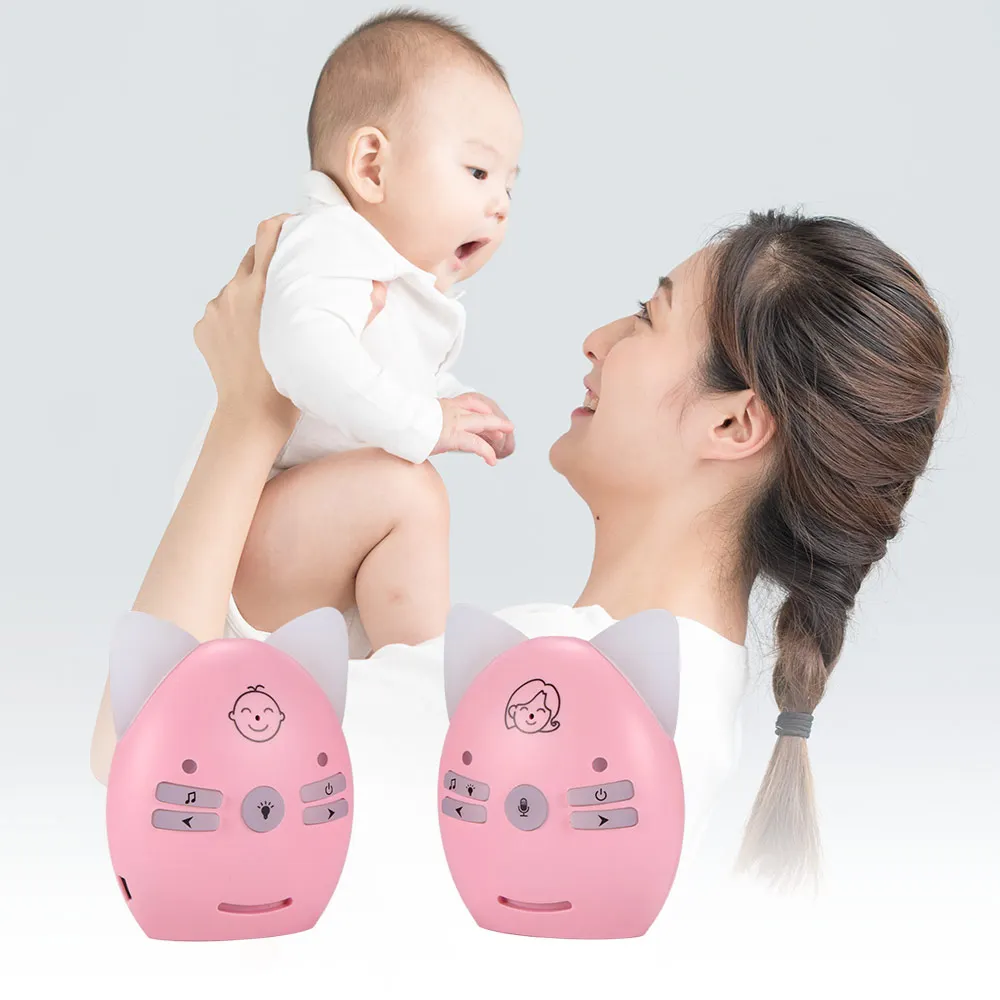 

Wireless Baby Cry Detector Portable Digital Audio Baby Monitor Sensitive Transmission Two Way Talk Crystal Clear Cry