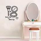 Новая наклейка на стену для макияжа, наклейка на стену, домашний декор для детской комнаты, украшение, съемные декоративные наклейки на стену