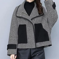 woolen coat womens spring and autumn 2021 new casual all match early autumn woolen short coat korean coats women
