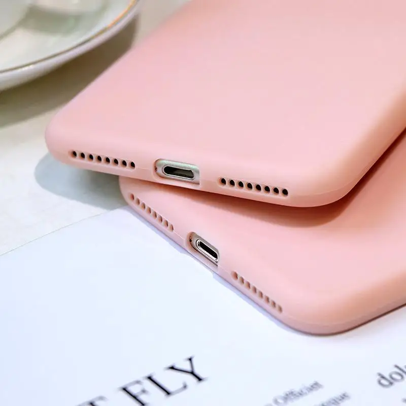 Карамельный цвет матовый чехол для samsung S6 S7 край S8 S9 S11 S10 S10e S11e плюс J4 J6 2018 J5 J7 Prime 2017