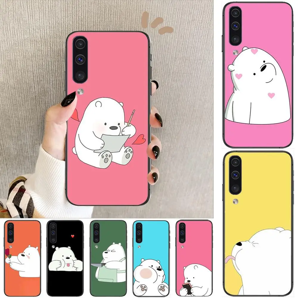 

Cute polar bear Phone cover hull For SamSung Galaxy S8 S9 S10E S20 S21 S5 S30 Plus S20 fe 5G Lite Ultra black soft case
