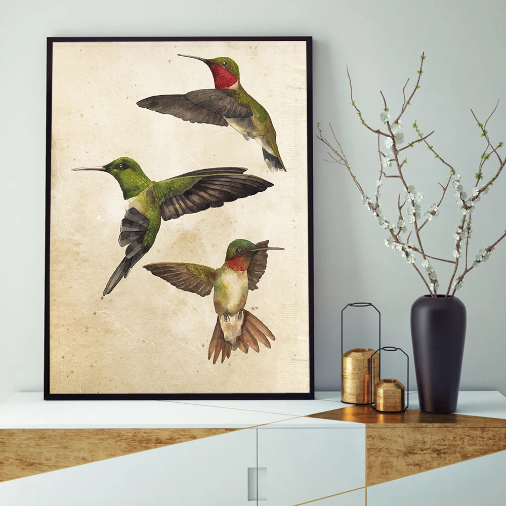 

Wall Painting Artworks Vivid and Lovely Birds Canvas Posters and Prints for Living Rooms Picture Home Decoration