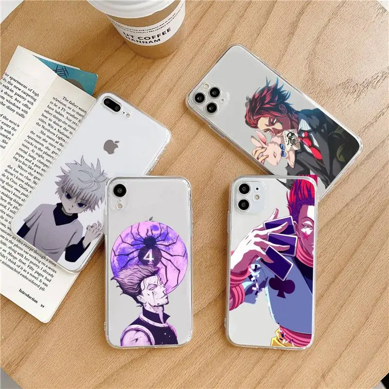 

Hunter x Hunter anime cartoon Phone Case Transparent soft For iphone 5 5s 5c se 6 6s 7 8 11 12 plus mini x xs xr pro max