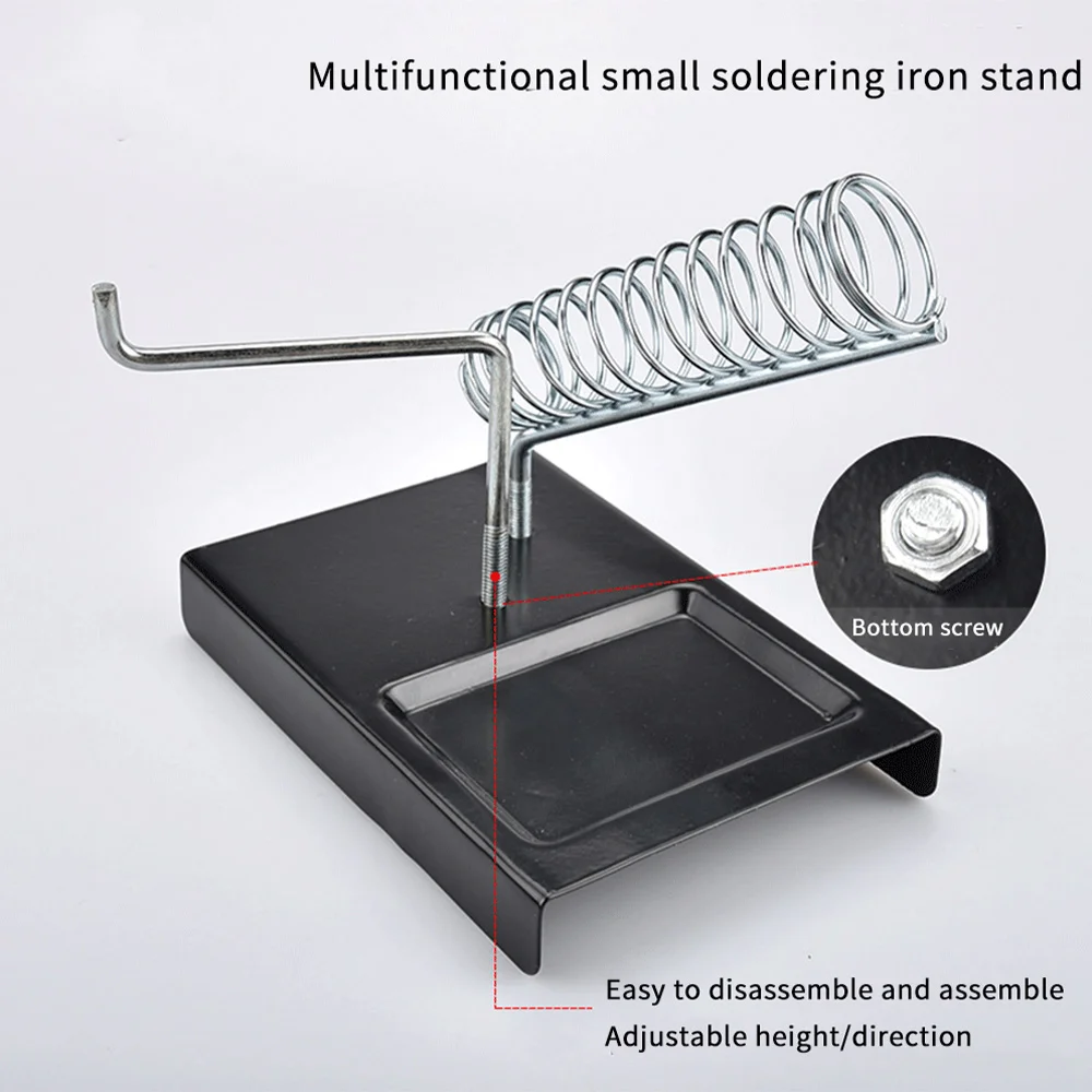 Мини подставка для паяльника универсальная электрическая металлическая двойная