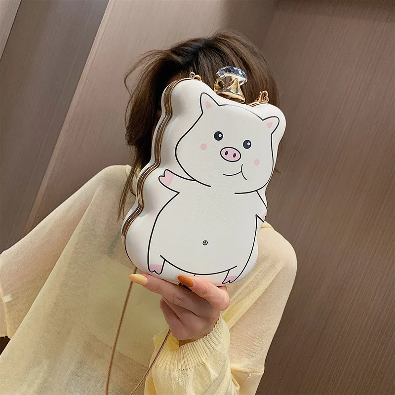 Индивидуальная маленькая сумка через плечо с принтом поросенка Женская Новая