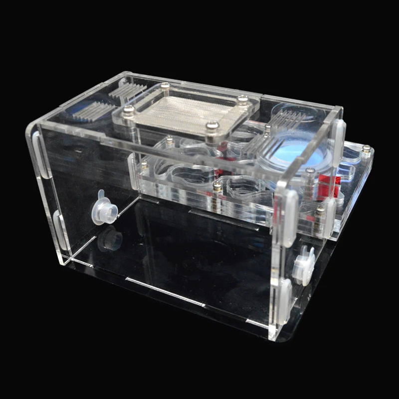 DIY Acryl Ant Farm Flat Ant Nest Ant House for Pet Anthill Glass Moisturizing Water Tower Workshop Feeding Area 12*15*7.5cm