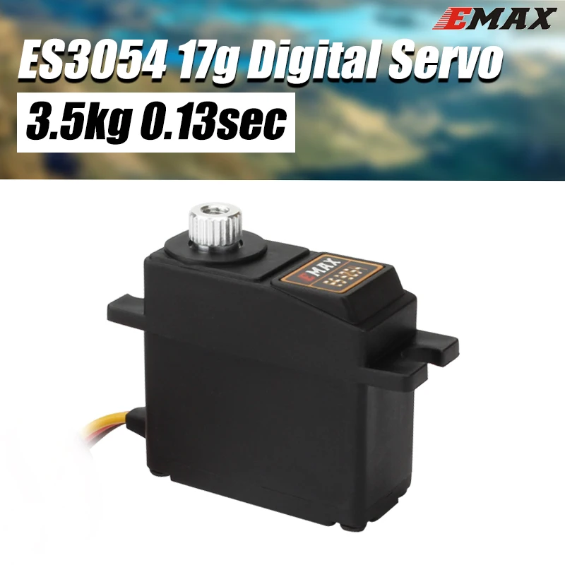 EMAX ES3054 17g 3 5 кг 0.13sec 23T Металлическая Шестерня цифровой сервопривод для