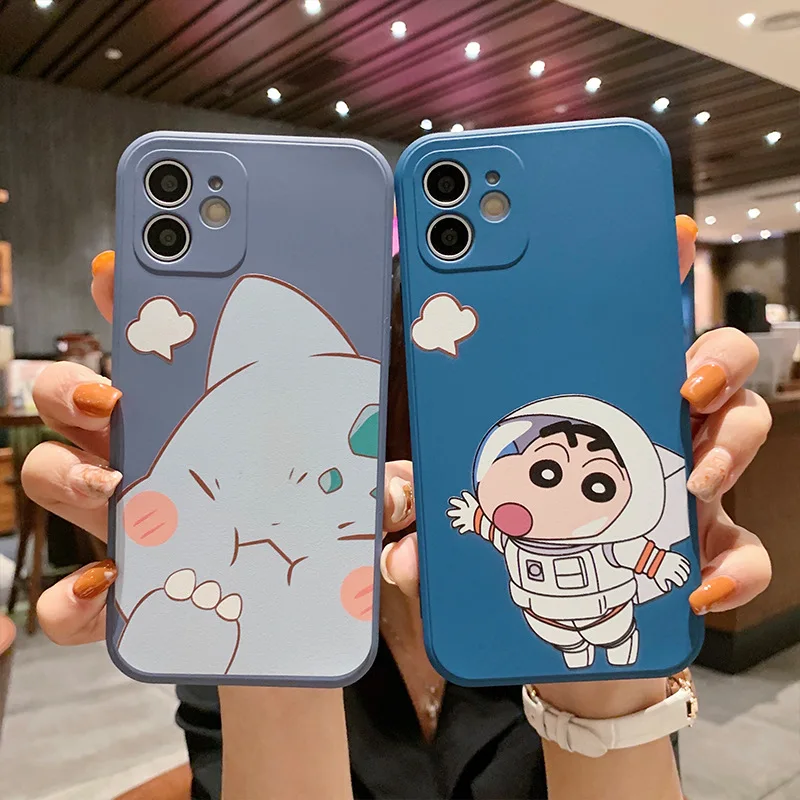 

Tpu Phone Case For Iphone 6P 7P 8P X Xr Xs Max 11 12 13 Plus Mini Pro Fully Frosted Soft Shell Silixca Gel Smart Cartoon Cover