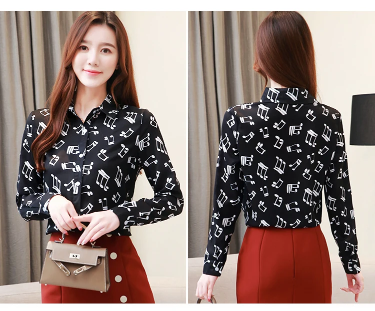 Женские блузки шифоновые топы и повседневные женские рубашки с длинным рукавом