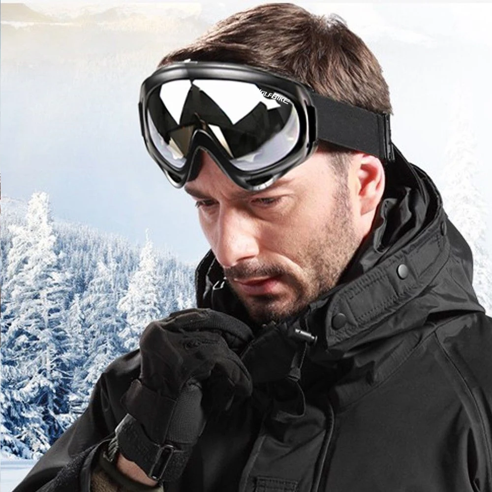 WOSAWE Men Ski Snowboard Mask Winter Snowmobile Goggles Windproof Skiing Glasses Motocross Sunglasses with Mouth Filter | Спорт и