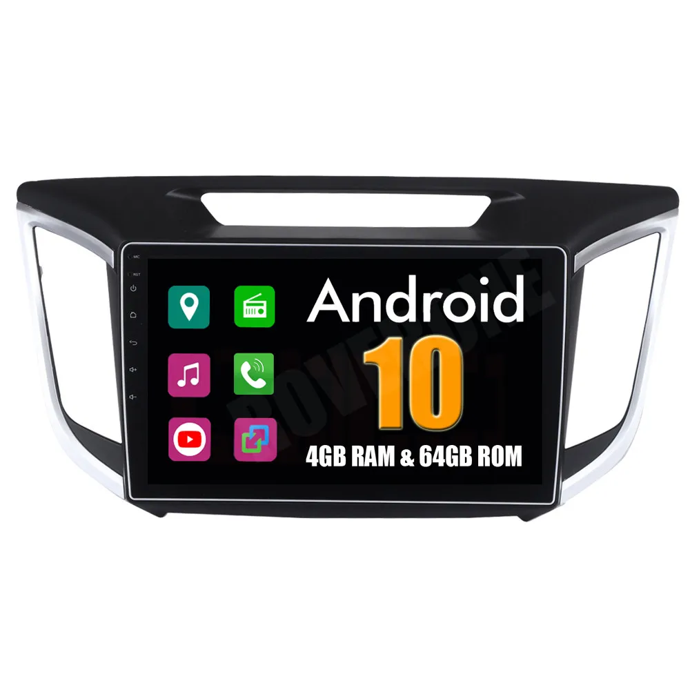 Автомагнитола для Hyundai IX25 Creta 2014 + Android 10 автомагнитола с GPS стереоприемником