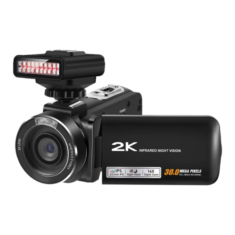 

Digital Video Camera 3.0-Inch 1080P HD Video Camera Home Photo Camcorder 30MP Press IPS Sn with IR Light(EU Plug)