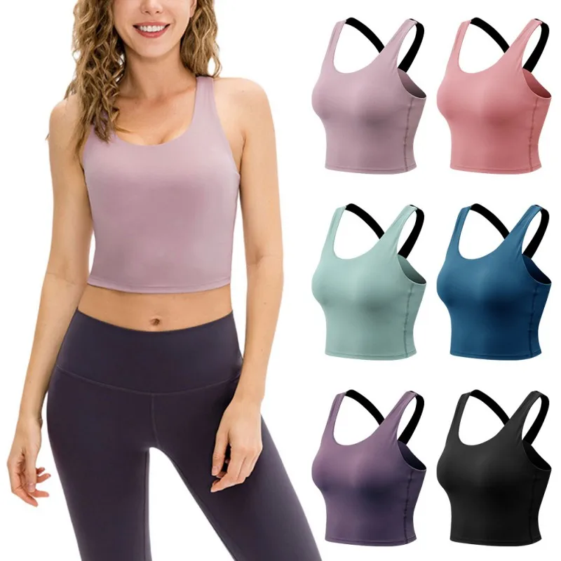 

Женский бесшовный бюстгальтер пуш-ап, спортивный Бралетт, женское нижнее белье для занятий йогой, спортзалом, спортивный жилет для фитнеса, ...