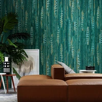 nordic style 3d green feather wallpaper light luxury living room bedroom tv sofa background wall decor retro non woven wallpaper