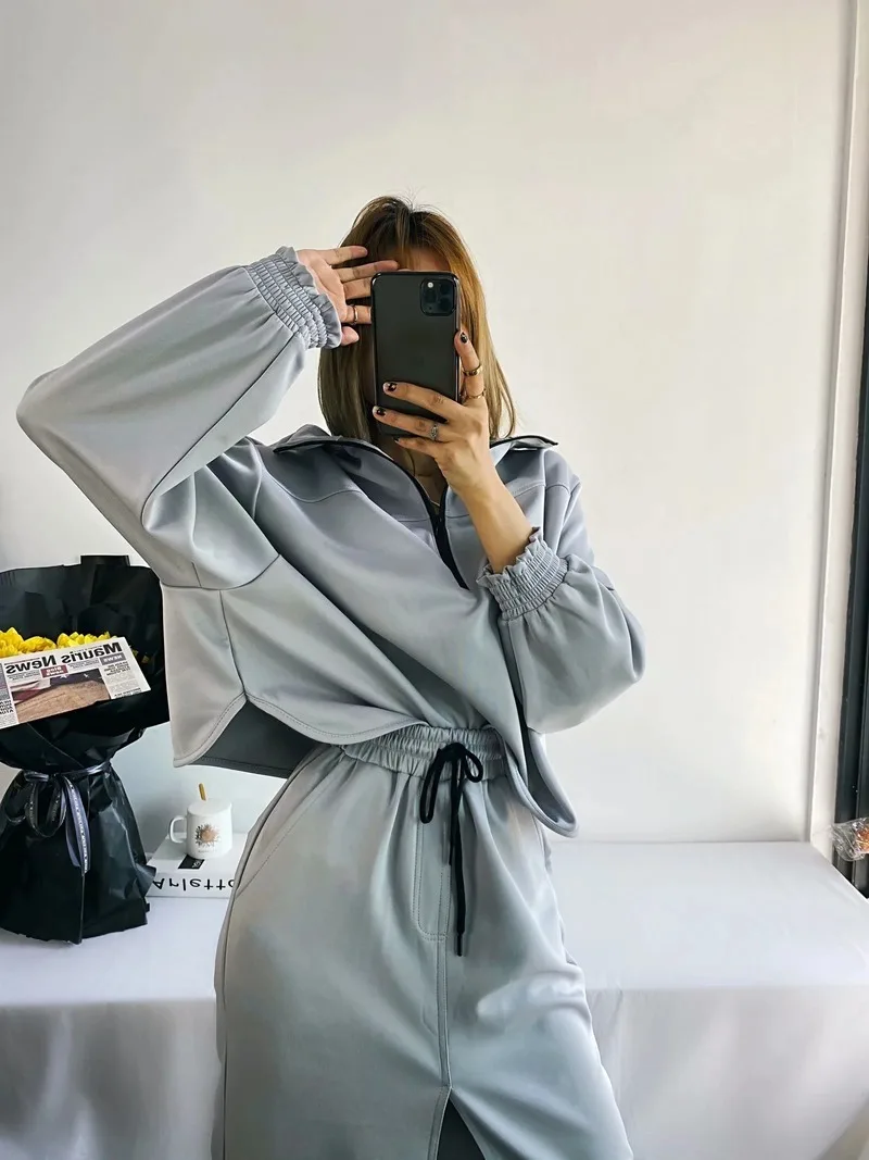 

Women Long Sleeve Sweatshirts Hoodie Sweatshirt Top Solid Casual Loose Female Autumn Winter Pullover Sweatshirt Women clothing
