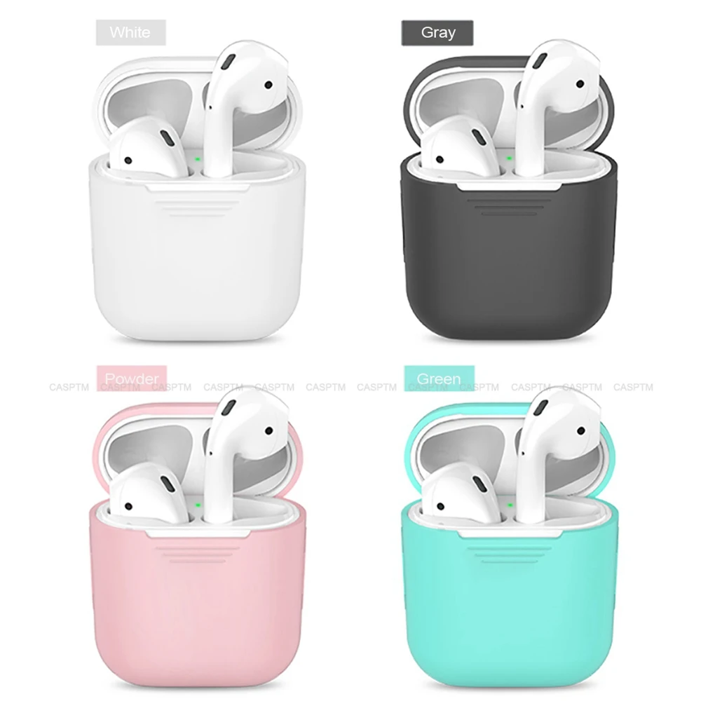Силиконовый чехол CASPTM для Apple Airpods 1 2 наушников с проводной зарядкой симпатичный