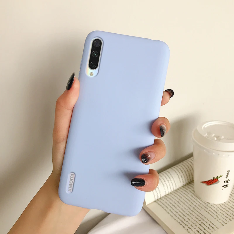 LPurple Твердые Цвет силиконовый чехол для Xiaomi Mi 9 SE 9T Pro A1 A2 Lite A3 CC9e RedMi Note 8 7 Pro K20 6 6A 8A 8 карамельный мягкий чехол для телефона - Цвет: LPurple