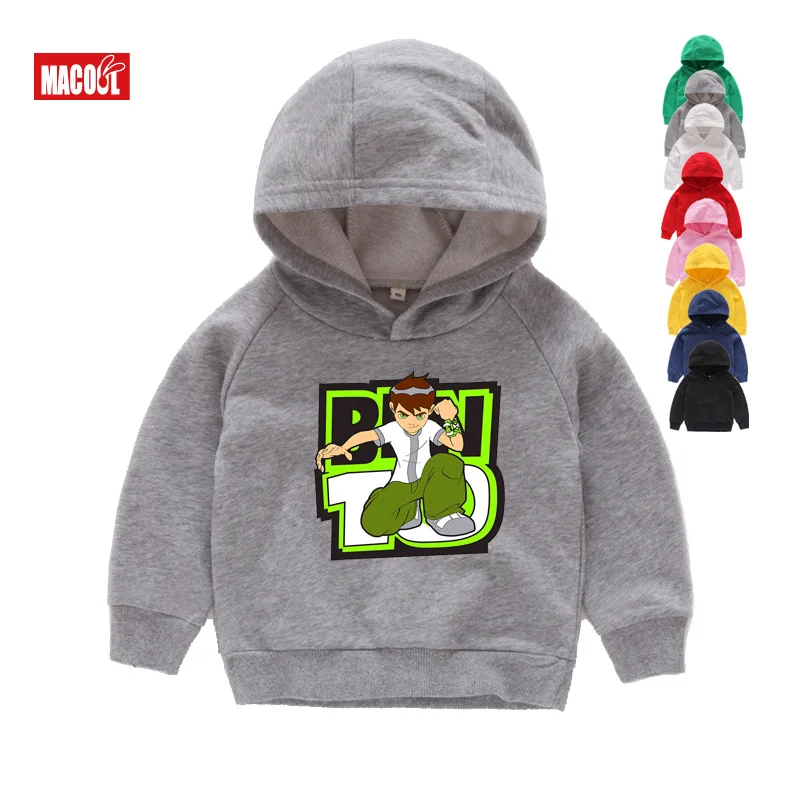 Kids Hoodies Бен 10 протектор для часов толстовки земля и свитшоты для детей в году Осень мультфильм мальчиков толстовки и свитшоты топы для мальчиков и девочек - Цвет: Kids Hoodies
