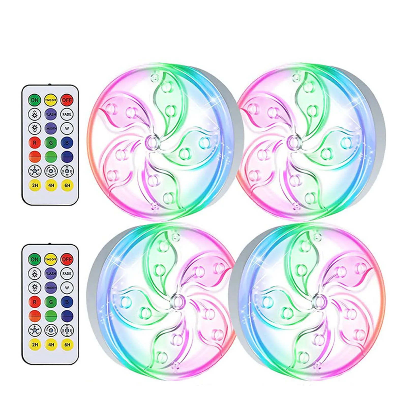 

LED Pool Light with Color Changing Waterproof RF Remote Durable Long Lasting Easy to Install for Ground Pool HVR88