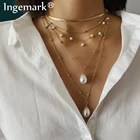 Ожерелье-чокер женское с жемчугом в стиле барокко