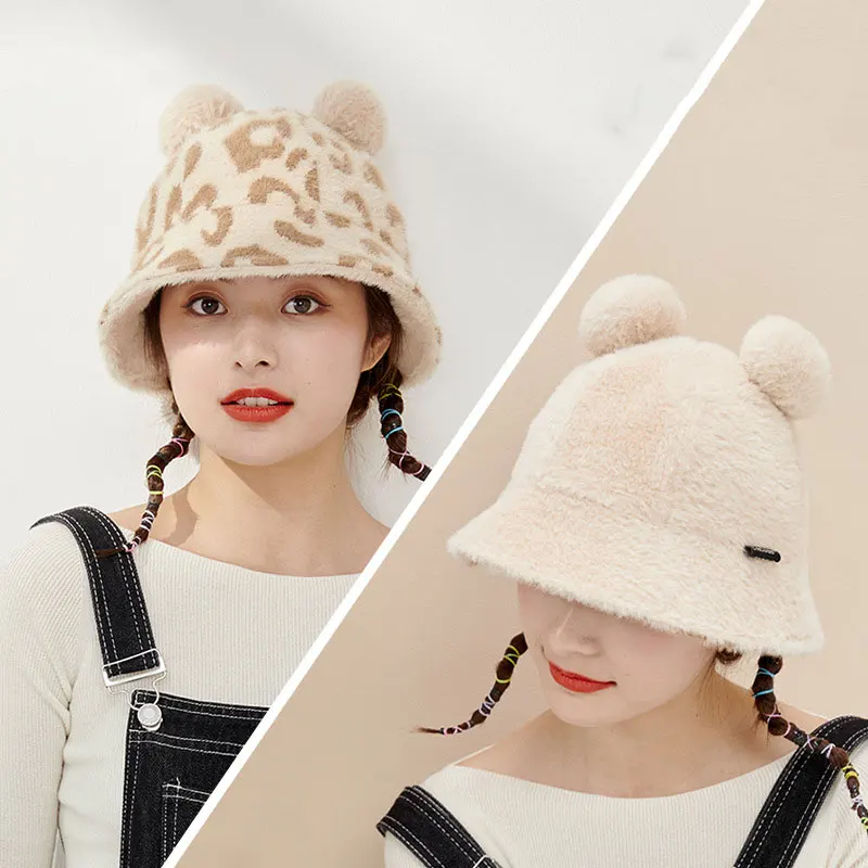 

Двусторонняя женская шапка в рыбацком стиле, Женская шерстяная шапка, Панама, модная теплая шапка для осени и зимы