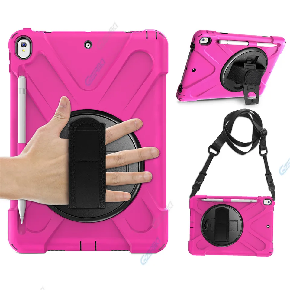 Rose red Для iPad Air 10,5 /для iPad Pro 10,5 чехол с карандашом с подставкой противоударный защитный чехол для iPad 3th - Цвет: Rose red