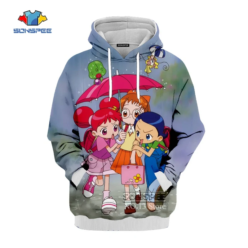 SONSPEE Ojamajo Doremi Harajuku унисекс для мужчин и женщин 3D одежда Толстовки с капюшоном