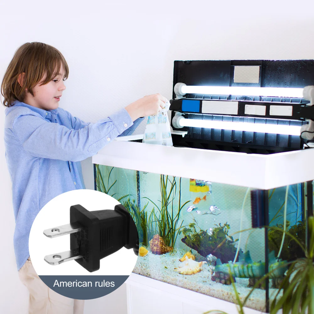 

Aquarium Air Pump Adjustable Silent Oxygen Pump Fish Tank Accessory US Plug